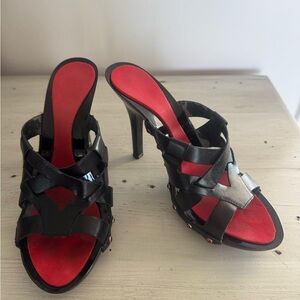 Nine West Elegant Black and Red Women's Heels. Excellent condition!